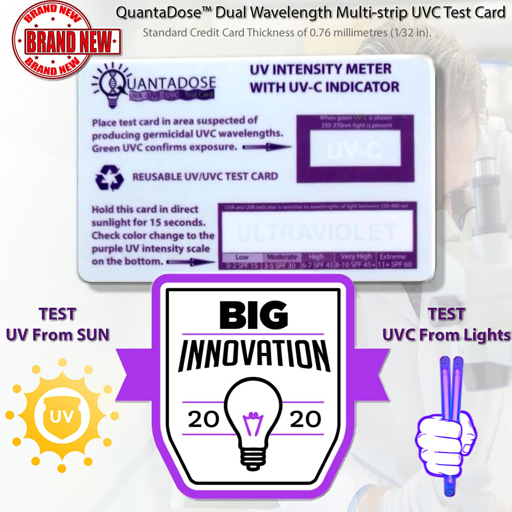 The First Reusable UVC Detection Card With Duel Wavelength UV Light ...