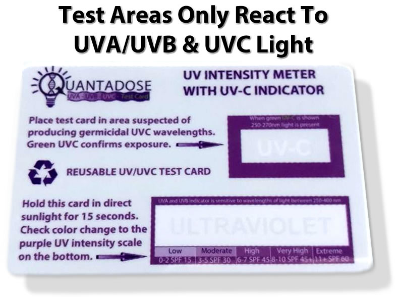 The First Reusable UVC Detection Card With Duel Wavelength UV Light ...